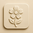 icon_weather_flower_embossed icon preview