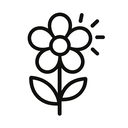 icon_weather_flower_minimal_outline icon preview