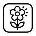 icon_weather_flower_monochrome icon preview