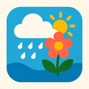 icon_weather_flower_organic icon preview