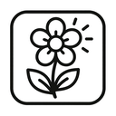 icon_weather_flower_outline icon preview