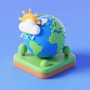 icon_weather_globe_3d_isometric icon preview
