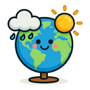 icon_weather_globe_cartoon icon preview