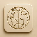 icon_weather_globe_embossed icon preview