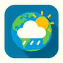 icon_weather_globe_flat_design icon preview