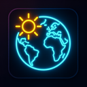 icon_weather_globe_neon icon preview