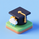 icon_weather_graduation_cap_3d_isometric icon preview