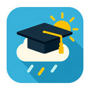 icon_weather_graduation_cap_flat_design icon preview