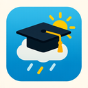 icon_weather_graduation_cap_iconic icon preview