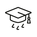 icon_weather_graduation_cap_line_art icon preview