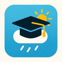 icon_weather_graduation_cap_minimalist icon preview