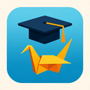 icon_weather_graduation_cap_origami icon preview
