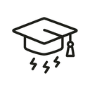 icon_weather_graduation_cap_outline icon preview