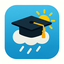 icon_weather_graduation_cap_vector icon preview