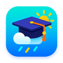 icon_weather_graduation_cap_vibrant_colors icon preview