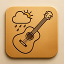 icon_weather_guitar_embossed icon preview