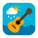 icon_weather_guitar_flat_design icon preview