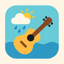 icon_weather_guitar_flat_pastel icon preview