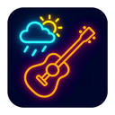 icon_weather_guitar_neon icon preview