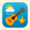 icon_weather_guitar_origami icon preview