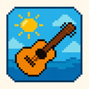 icon_weather_guitar_pixel_art icon preview