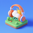 icon_weather_headphones_3d_isometric icon preview
