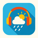 icon_weather_headphones_flat_design icon preview