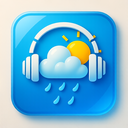 icon_weather_headphones_glassy icon preview