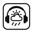 icon_weather_headphones_monochrome icon preview