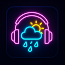 icon_weather_headphones_neon icon preview