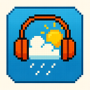 icon_weather_headphones_pixel_art icon preview
