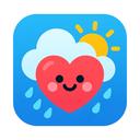 icon_weather_heart_cartoon icon preview