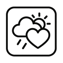 icon_weather_heart_monochrome icon preview
