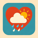 icon_weather_heart_retro icon preview