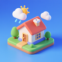 icon_weather_house_3d_isometric icon preview