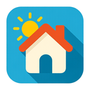 icon_weather_house_flat_design icon preview