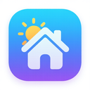 icon_weather_house_gradient icon preview