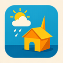 icon_weather_house_origami icon preview