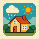 icon_weather_house_retro icon preview