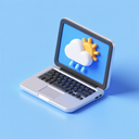 icon_weather_laptop_3d_isometric icon preview