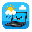 icon_weather_laptop_cartoon icon preview