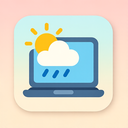 icon_weather_laptop_flat_pastel icon preview