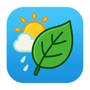 icon_weather_leaf_cartoon icon preview