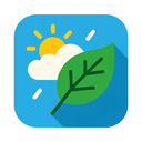 icon_weather_leaf_flat_design icon preview