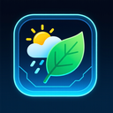 icon_weather_leaf_futuristic icon preview