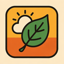 icon_weather_leaf_retro icon preview