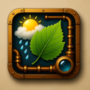 icon_weather_leaf_steampunk icon preview