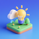 icon_weather_light_bulb_3d_isometric icon preview
