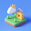 icon_weather_lock_3d_isometric icon preview