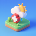 icon_weather_medical_cross_3d_isometric icon preview